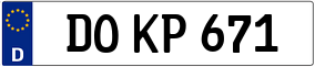 Trailer License Plate